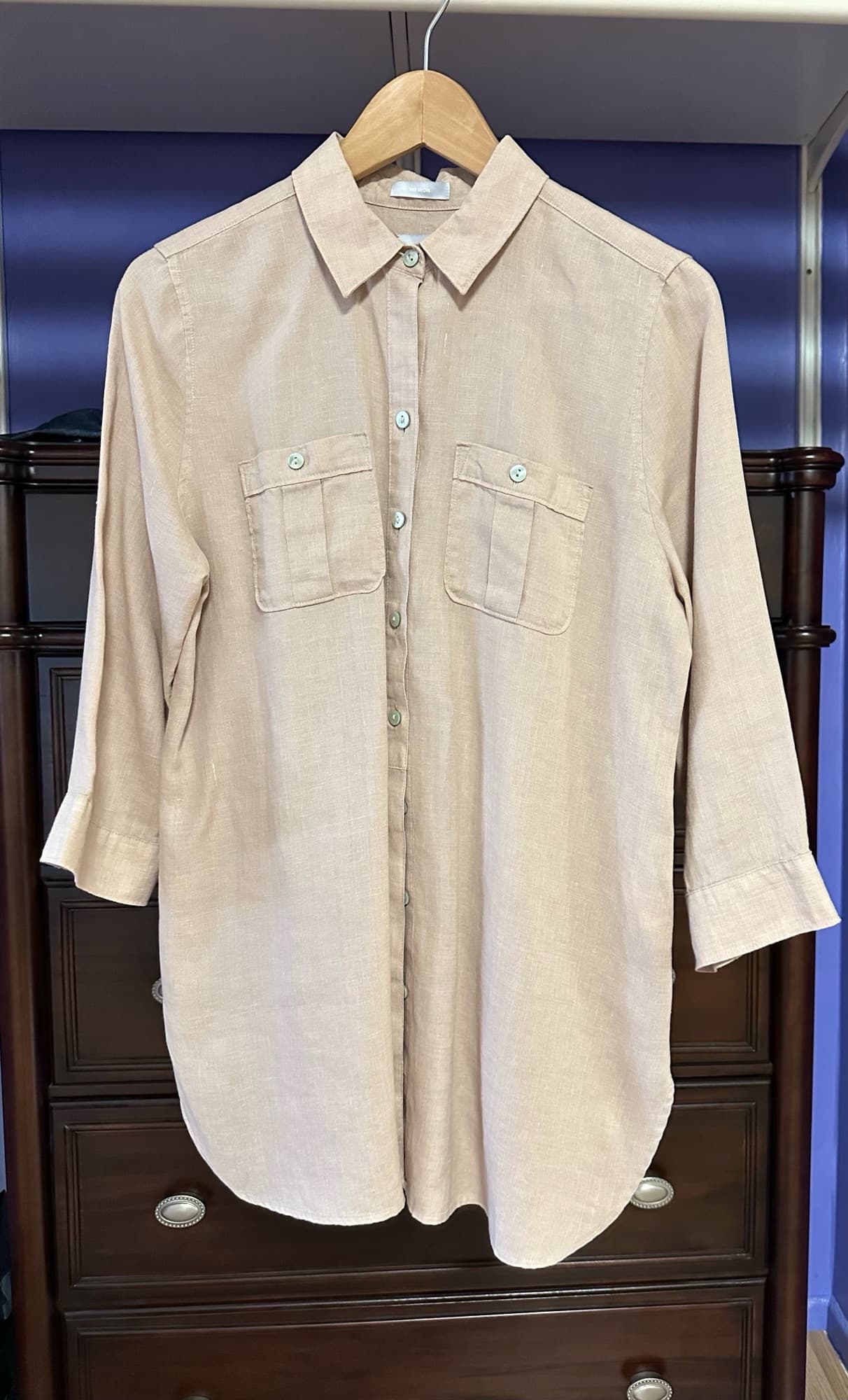 치코 리넨 100%튜닉셔츠 - 1