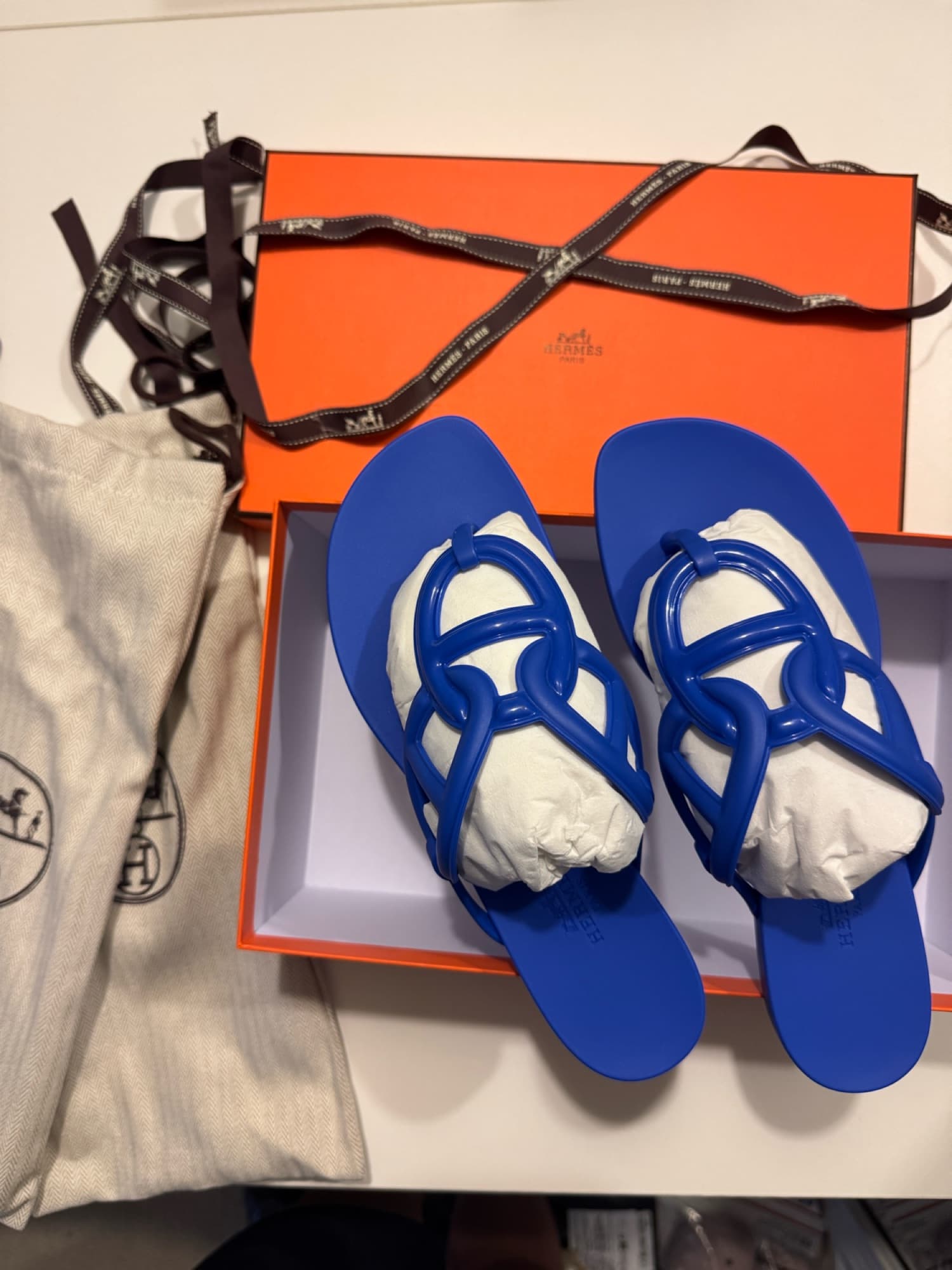 정품) 에르메스 에제리 샌달 새것 36 - 1