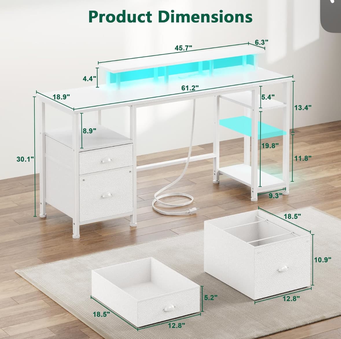 흰색 책상 무빙세일 - 1