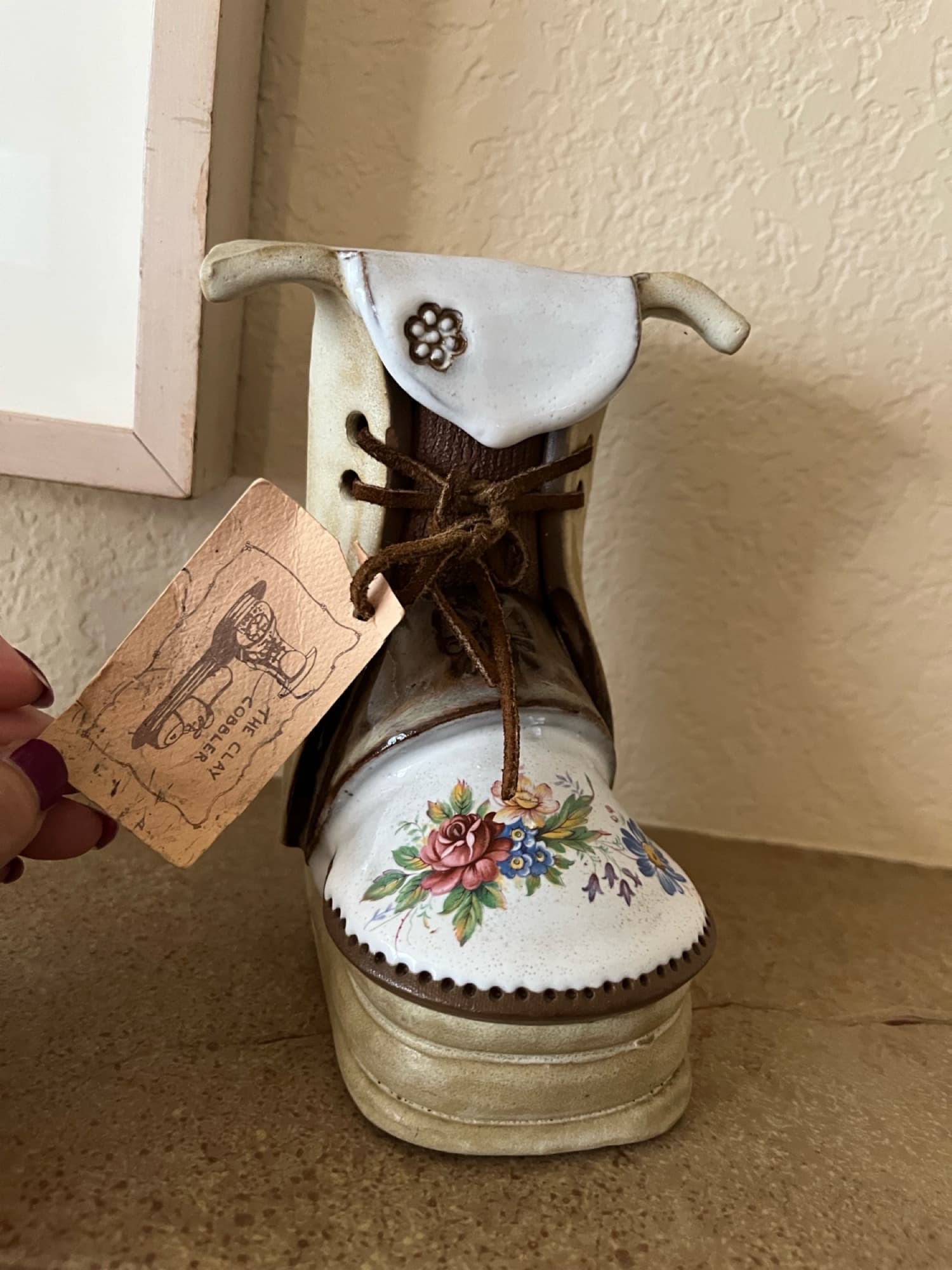 이쁜 쎄라믹 부츠 화분 succulents planter pot 다육 화분 - 1