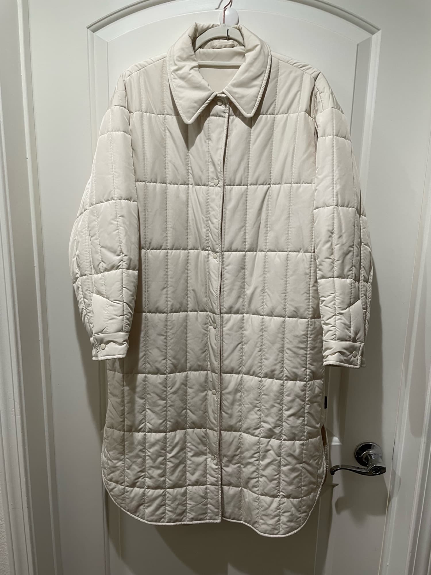 누빔 롱 자켓 - 1