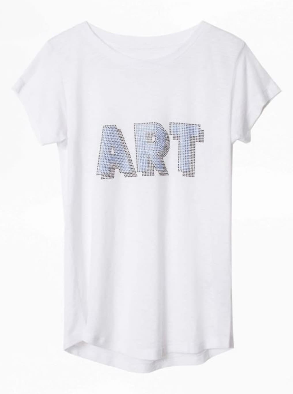 새상품💎 쟈딕앤볼테르 ART 반팔 티셔츠(XS) - 1