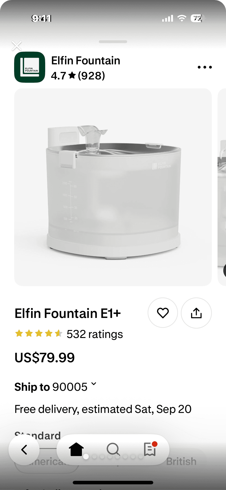 애견 애묘 물 분수기 - 1