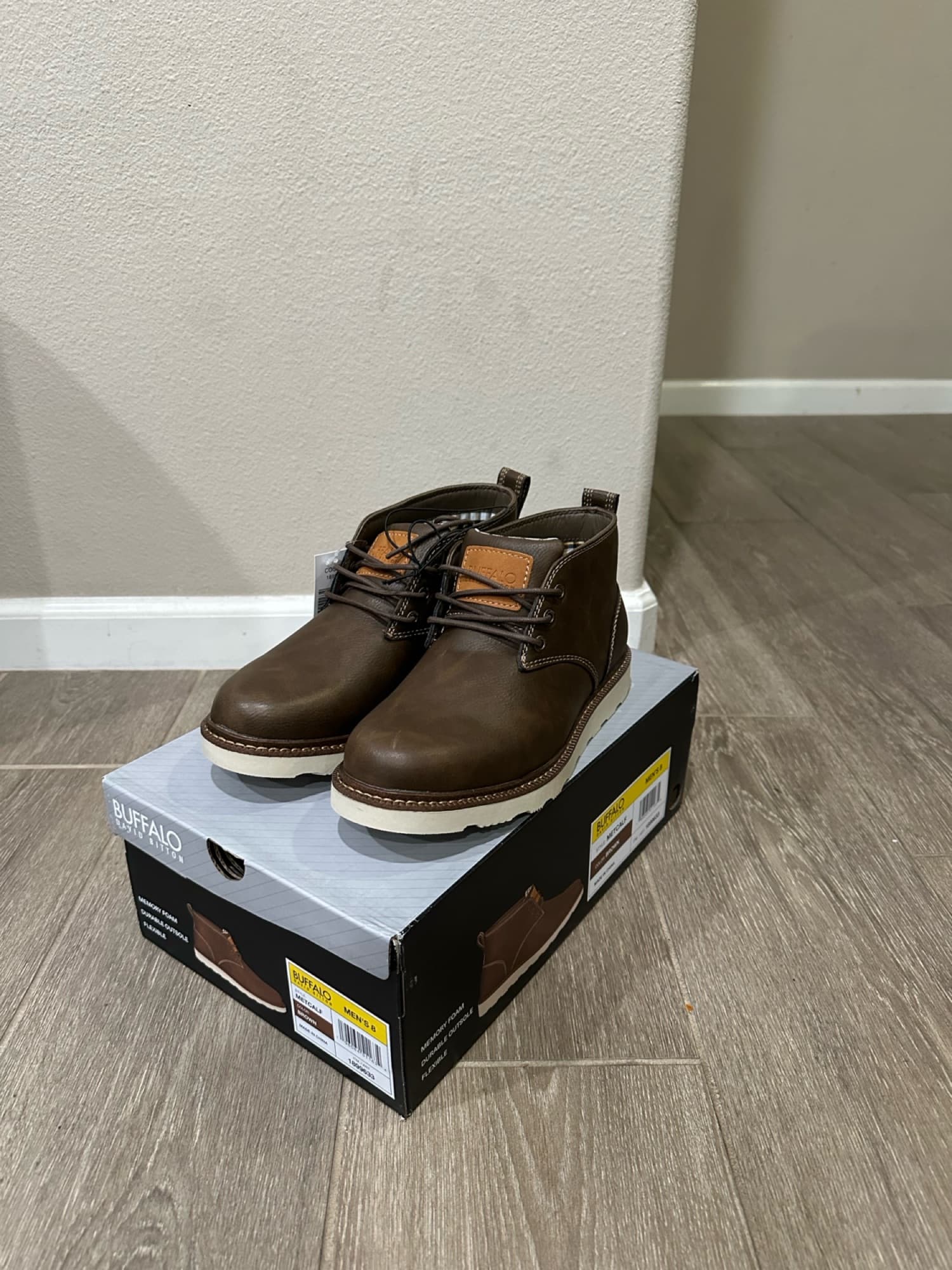 <새제품> 남성용 브라운 부츠 (사 이즈8) - 1