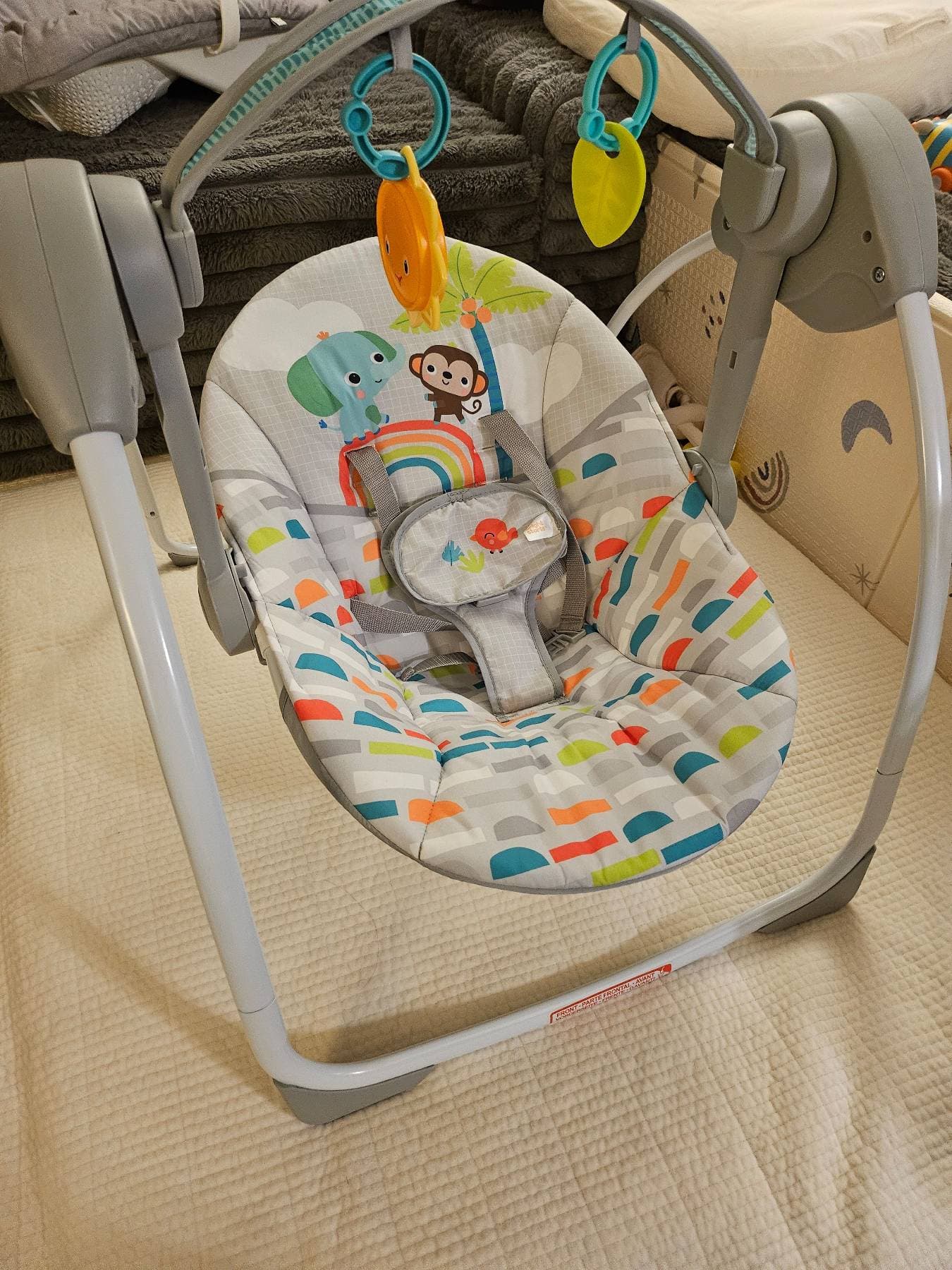 아기 그네 스윙/아기 운동매트 베이비 짐(덤) - 1