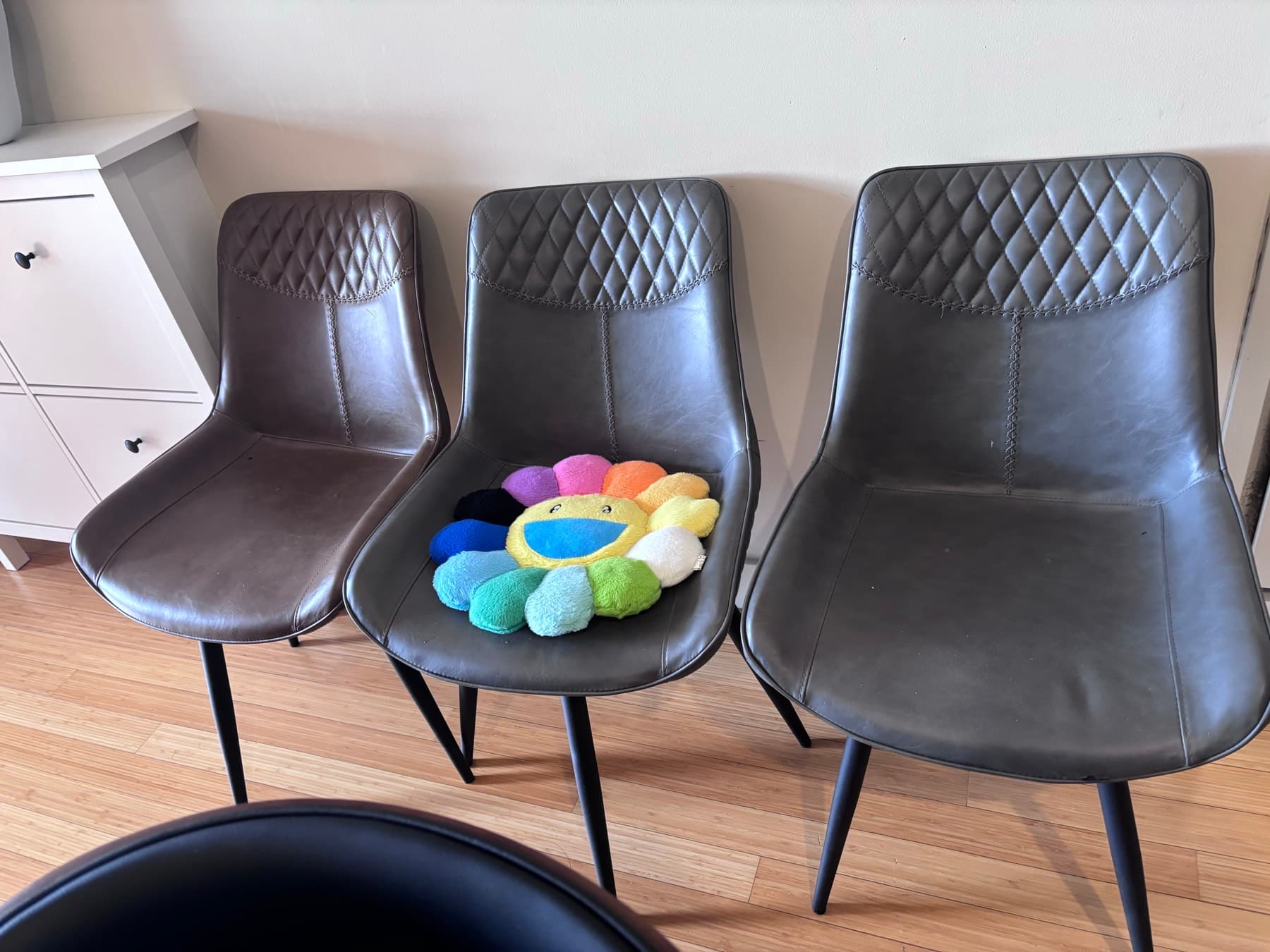 180도 회전 식탁의자4개세트 - 1