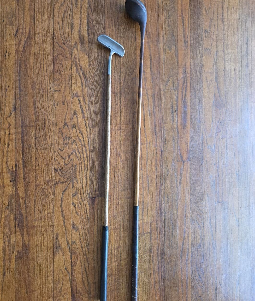 Vintage wood driver and putter. - 1