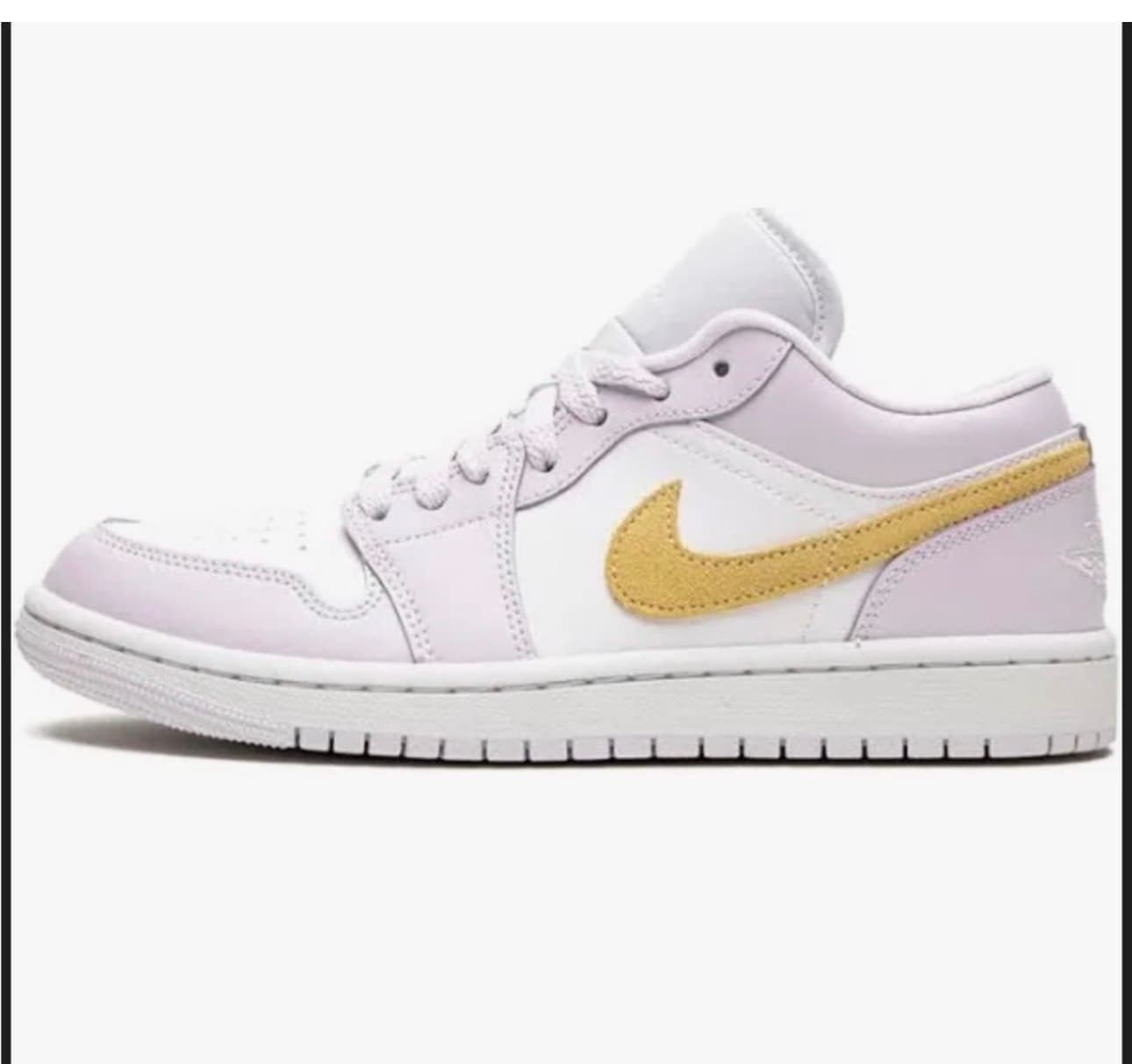 Nike White and Gold Sneakers - 1