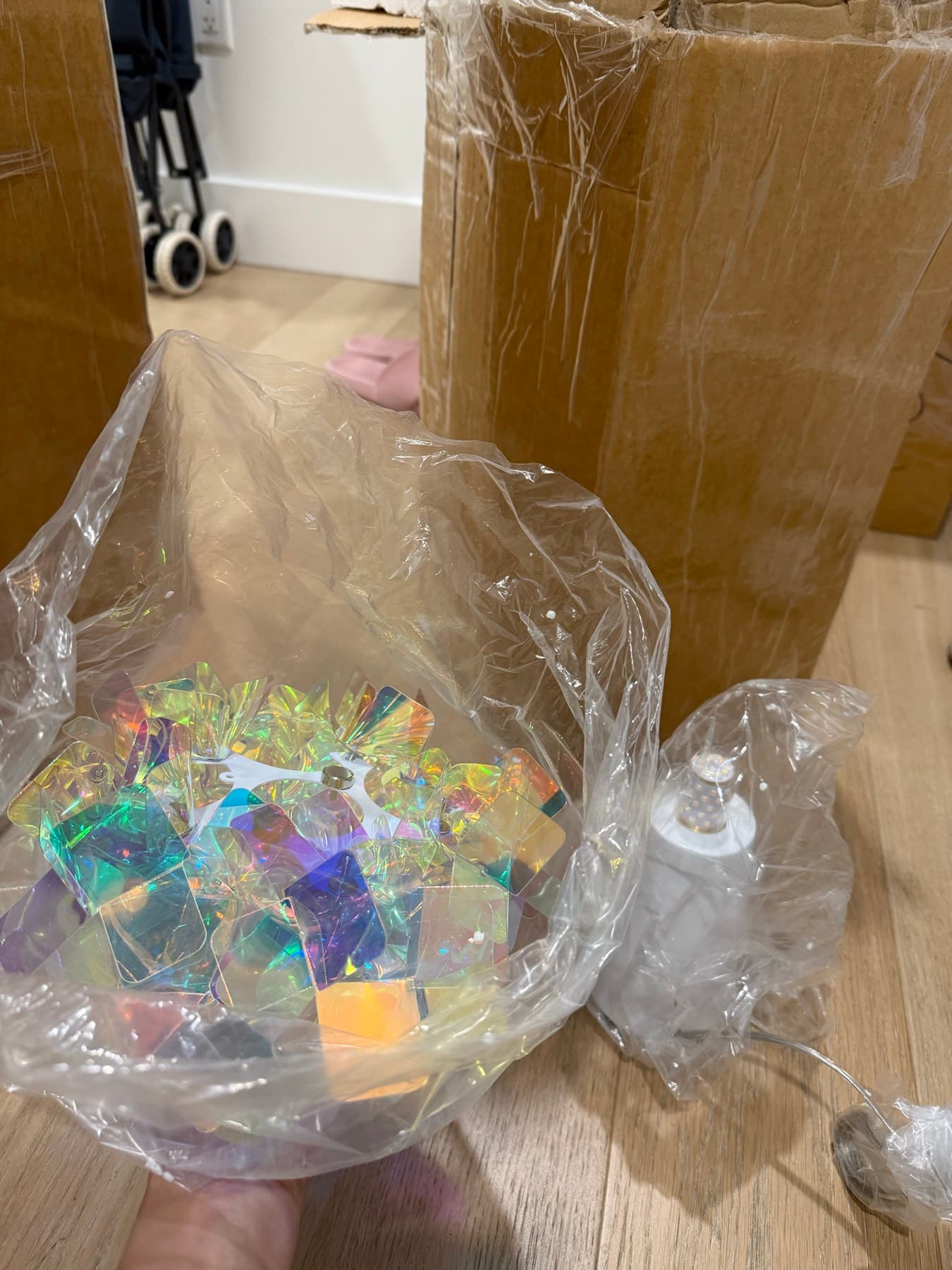 영롱한침대옆플라워 램프 새제품 2개 - 1