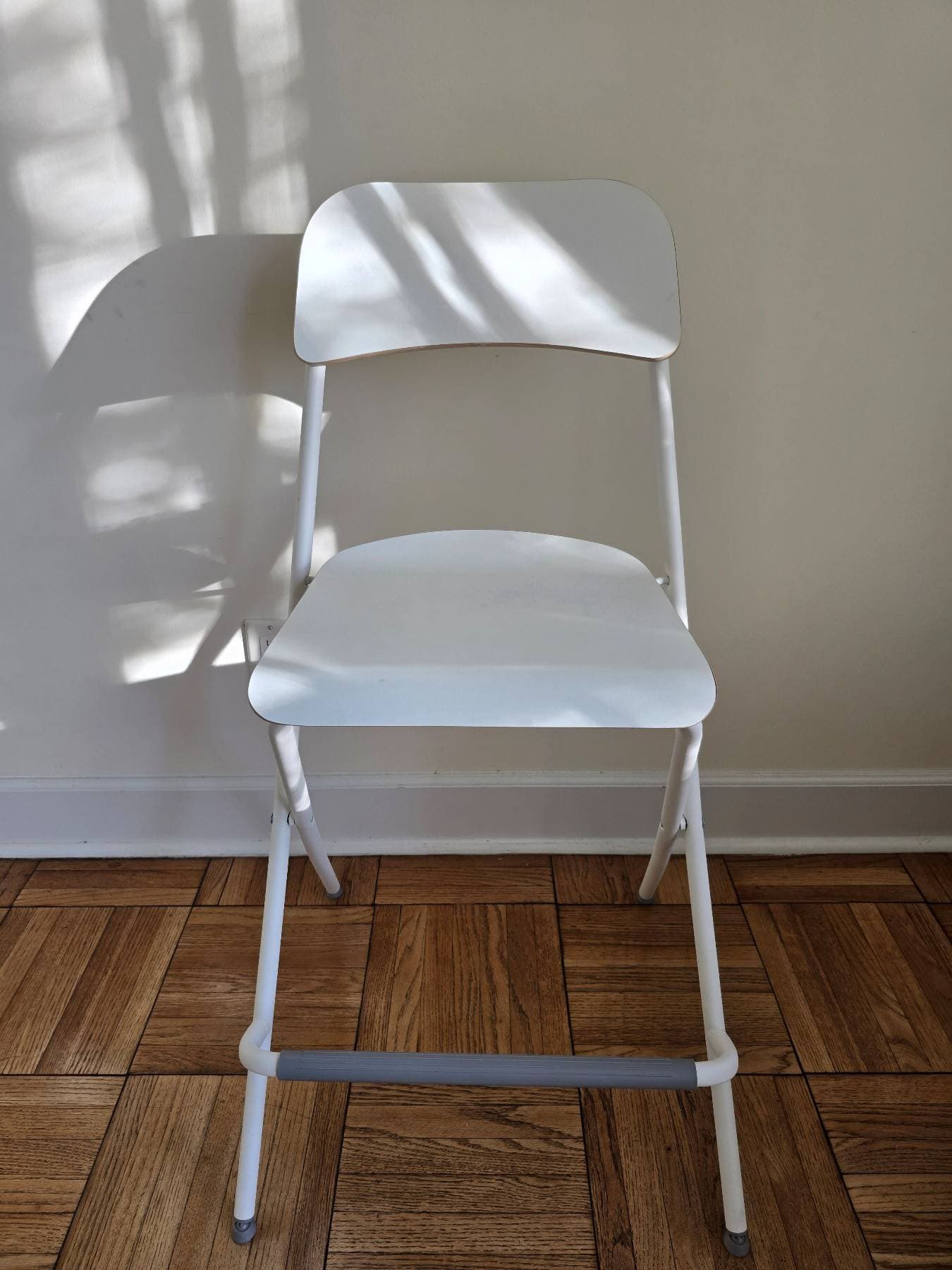 이케아 접이식 바스툴 의자 1개(화이트) - 1