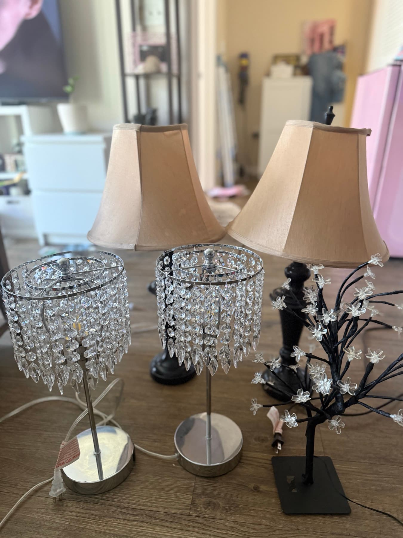 예쁜 사이드 램프 세트 팝니다. - 1