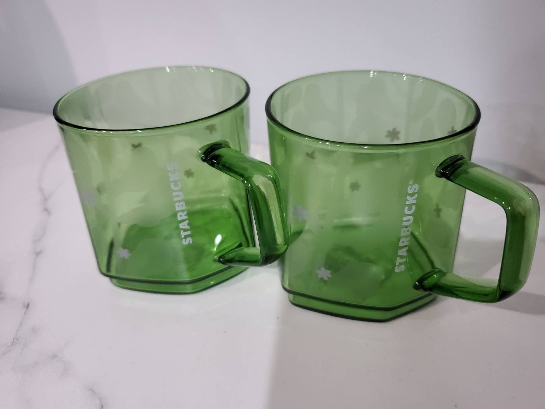 New! Starbucks 예쁜 꽃무늬 mug cup 2개에 - 1