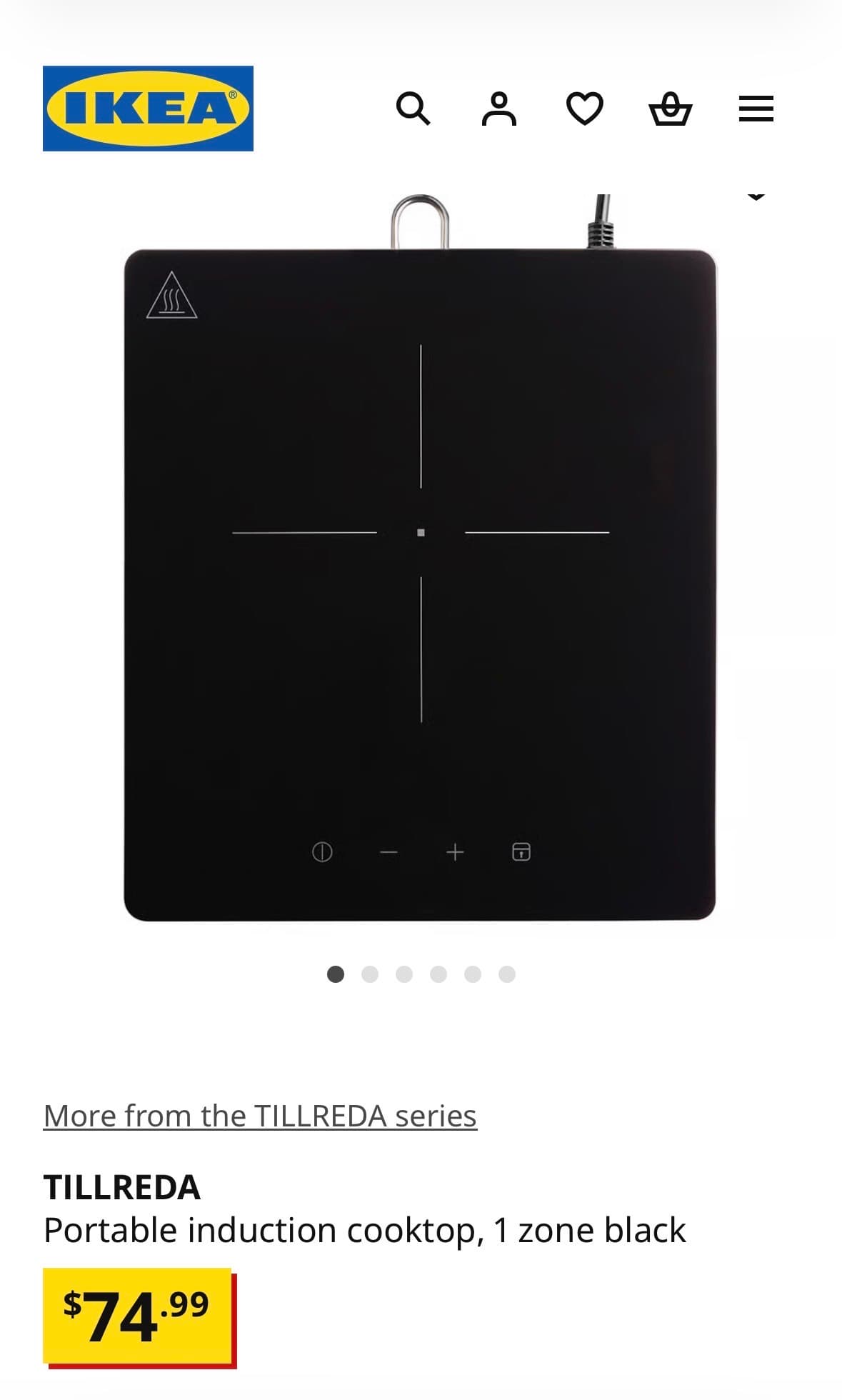 IKEA TILLREDA 휴대용 인덕션 - 1