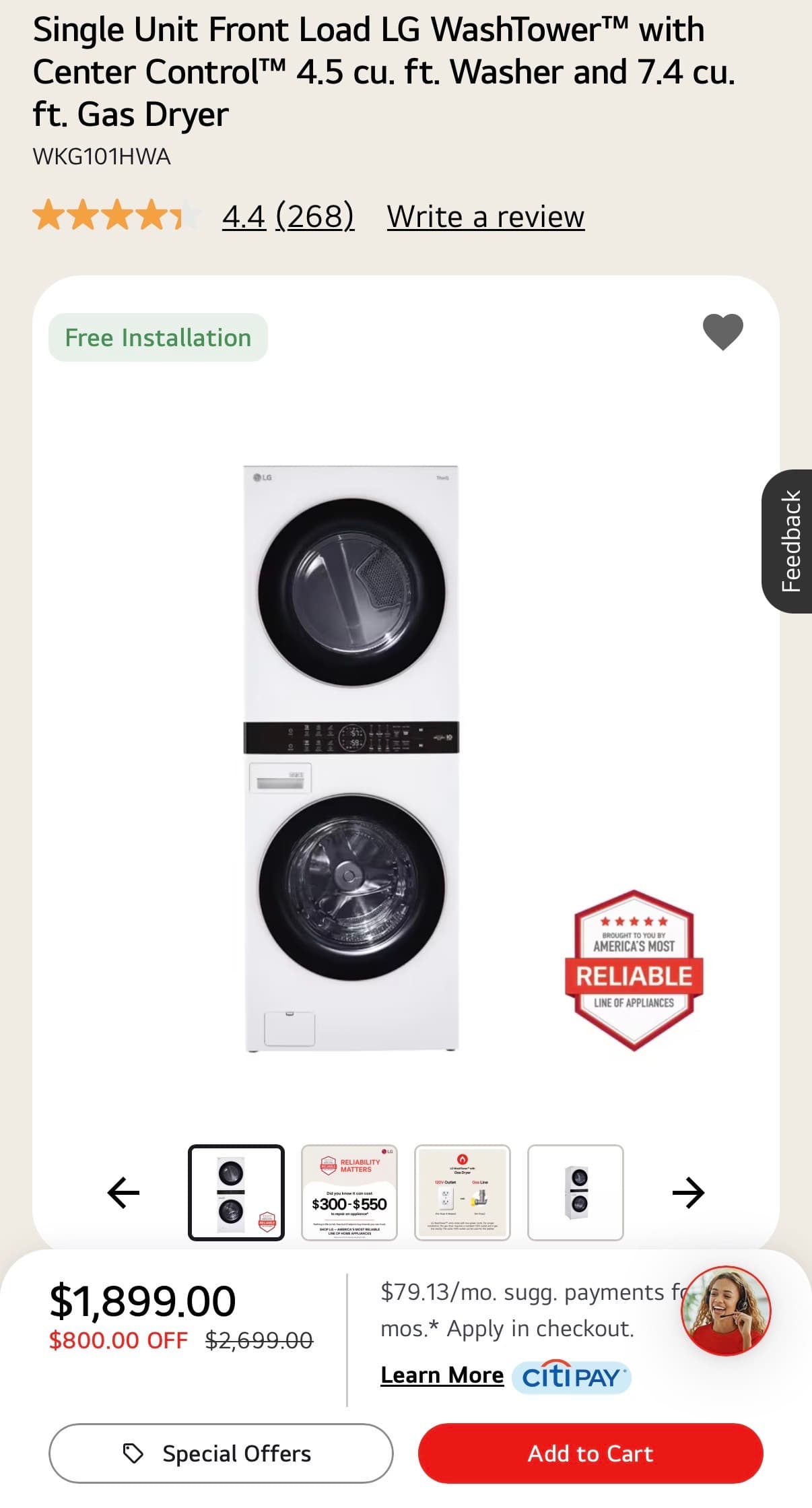 LG Washer & Dryer - 1