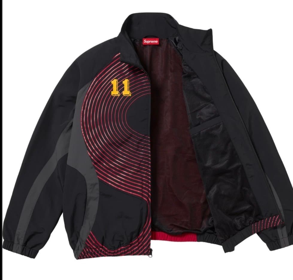 정품 새상품 S 사이즈 슈프림 바람막이 슈프림 S 로고 트랙 자켓 블랙 - 24FW - 1