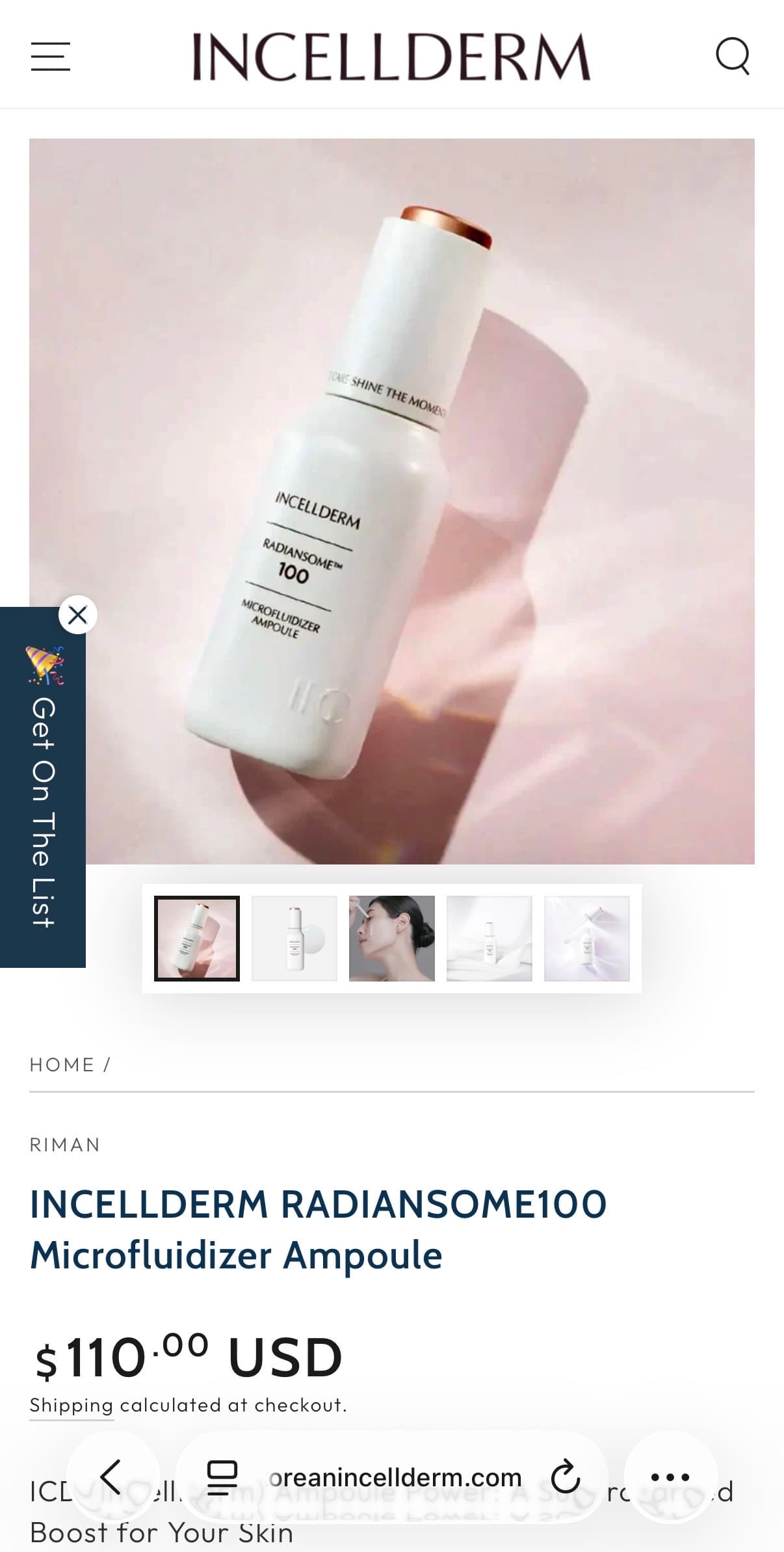 인셀덤 래디언솜100 마이크로플루다이저 에센스 (새 상품) - 1