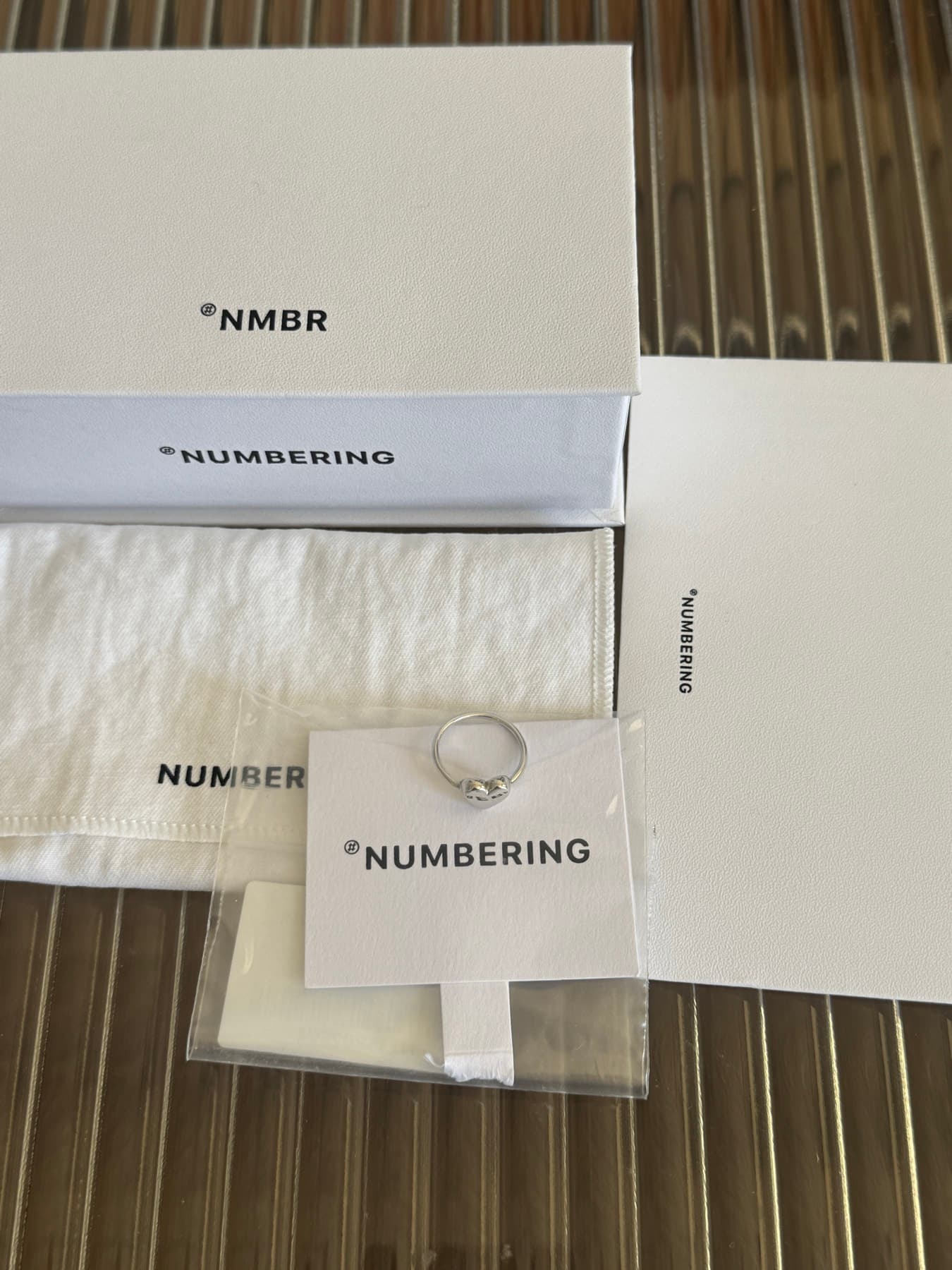 넘버링 하트 반지 #5407 사이즈 9호 - 1