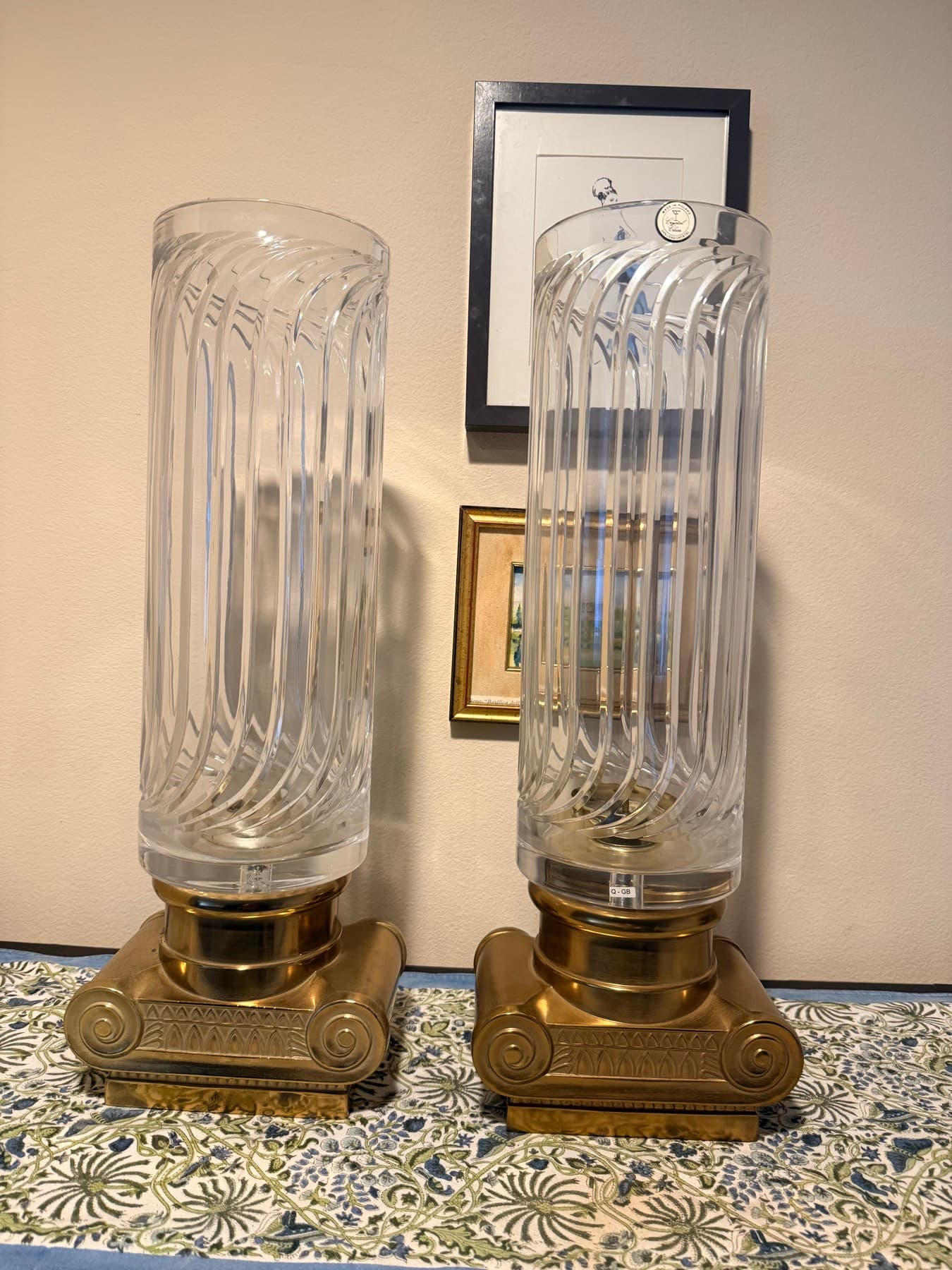 Made in Poland Crystal Clear Vase 두쌍 - 1