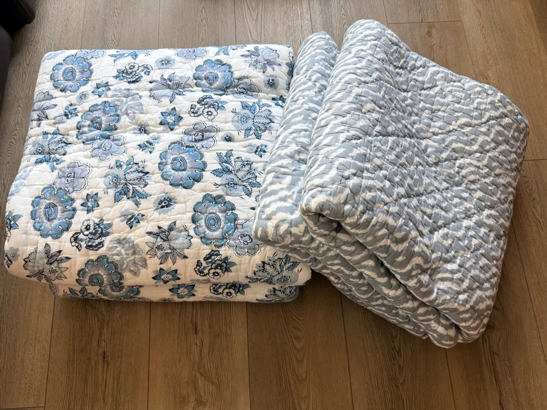 명품 John Robshaw 퀼트 이불 퀸 사이즈 두개 - 1