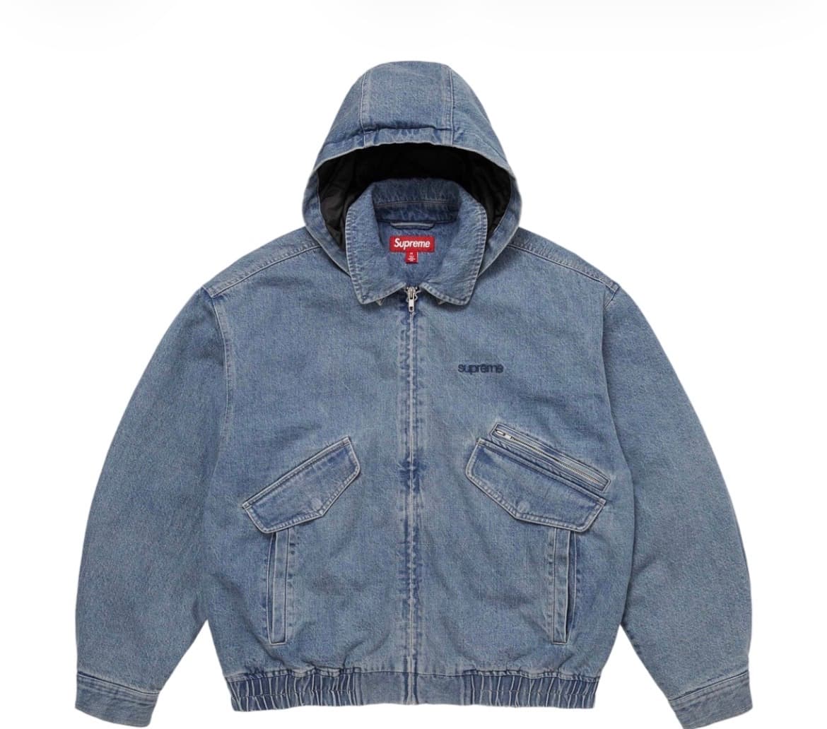 정품 XL 새상품 슈프림 데님 미니 숄더백 워시드 인디고 - 25FW - 1