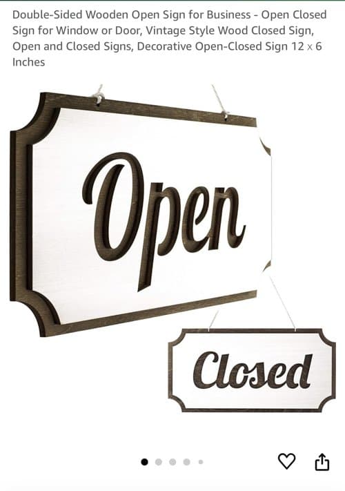 Open/closed door sign