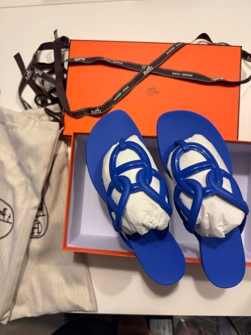 정품) 에르메스 에제리 샌달 새것 36