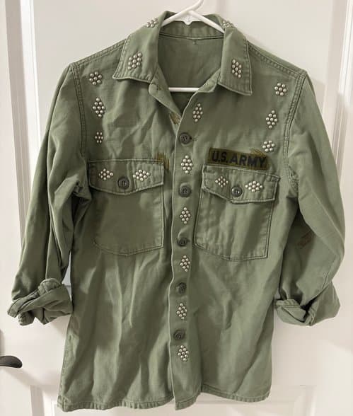 여성 빈티지 자켓겸 셔츠