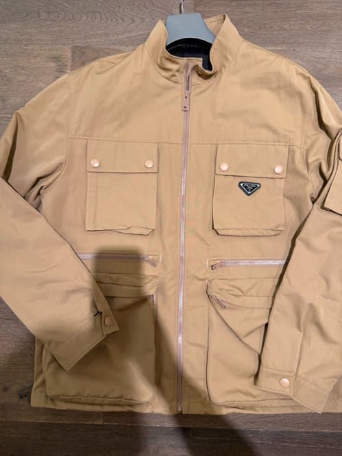 Prada Beige Cotton Safari Pocket Jacket