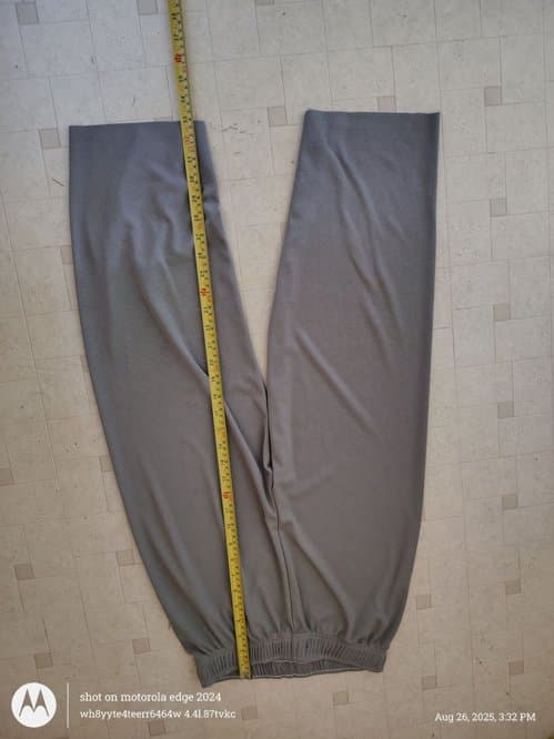 여성용 카키색 바지 elastic