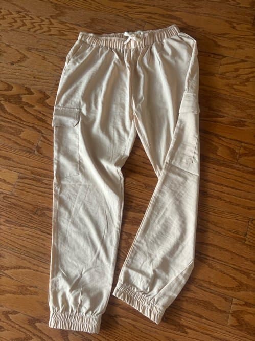 여름 냉 카고 베이지 바지(원사이즈)