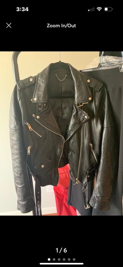 리얼레더자켓 S