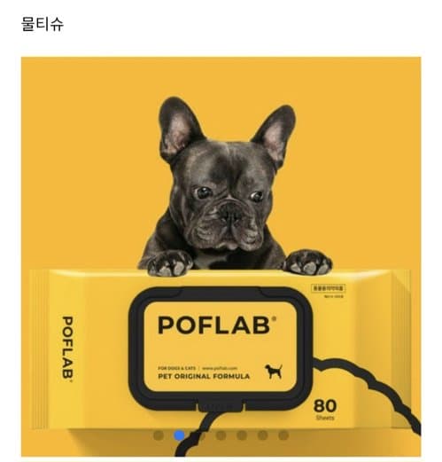 동물 전용 물티슈 10팩 20불