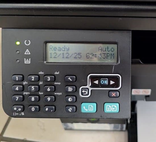 hp laserjet professinal M1212nfMFP