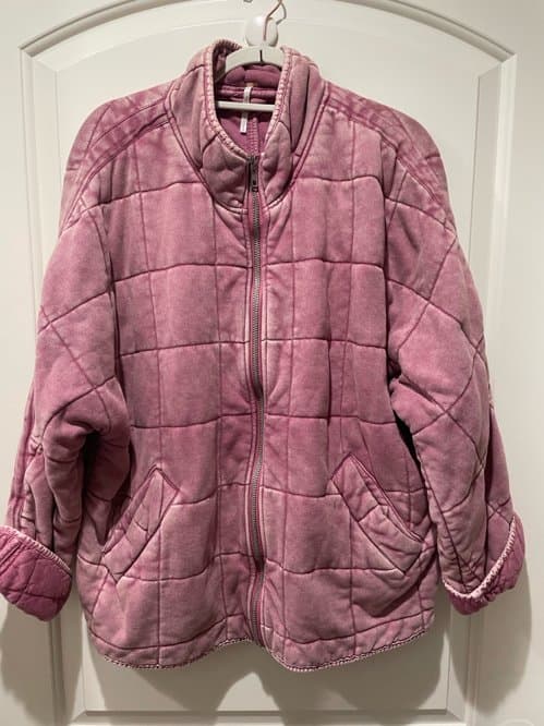 워싱 누빔 점퍼