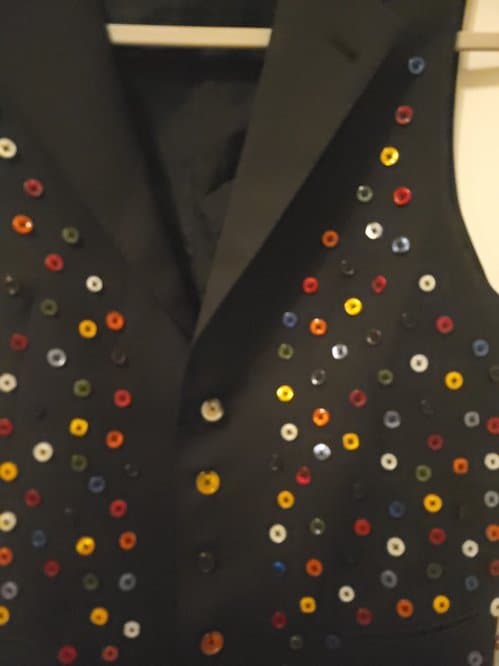 이태리 남성커스튬 최고급 마춤 조끼 m