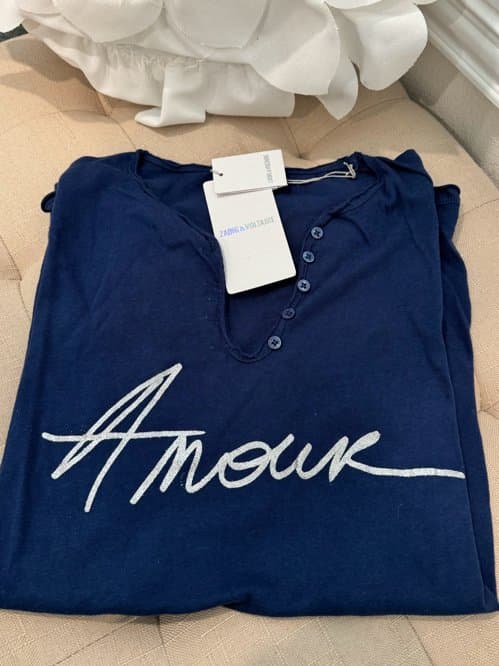 새상품💎쟈딕앤볼테르 아모르 반팔 티셔츠(XS)