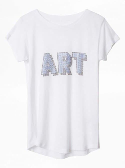 새상품💎 쟈딕앤볼테르 ART 반팔 티셔츠(XS)