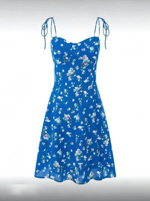 (새상품) 플라워 코르셋 스모킹 미니 원피스