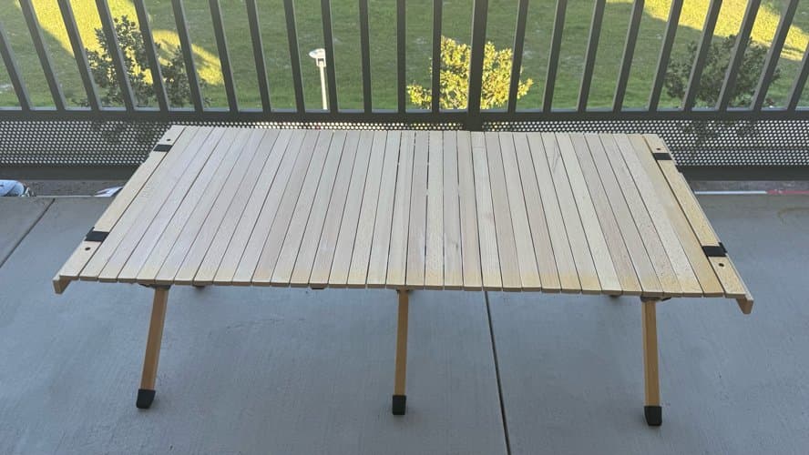 원목 접이식 테이블 / 발코니·캠핑 테이블