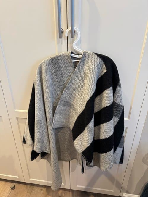 버버리 burberry 망토 poncho 버버리 패턴 원사이즈