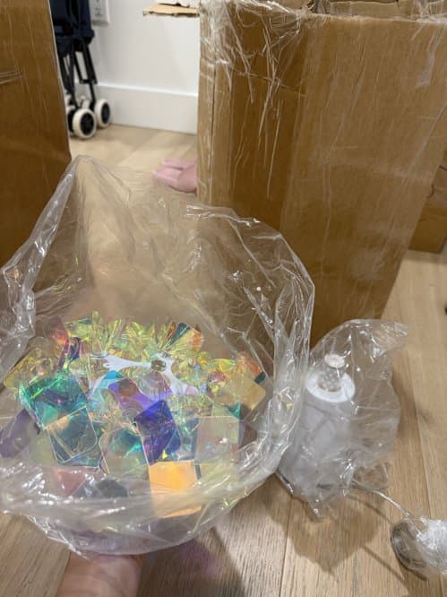 영롱한침대옆플라워 램프 새제품 2개