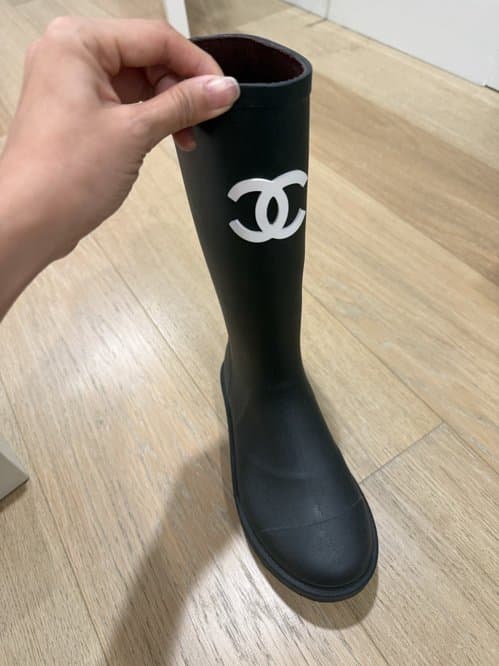 샤넬 레인 부츠 정품