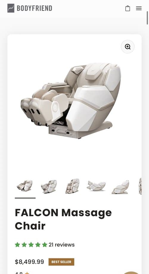 바디프렌드 마사지체어 Bodyfriend Massage Chair Falcon. NEW!