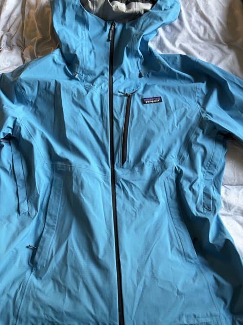 파타고니아 Patagonia men's granite crest rain jacket blue color large