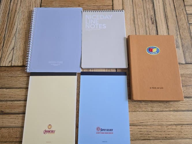 다이어리&줄노트 총5권 일괄(새상품)