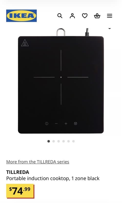 IKEA TILLREDA 휴대용 인덕션