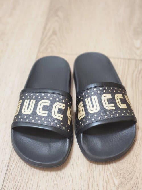 Gucci rubber slide sandals