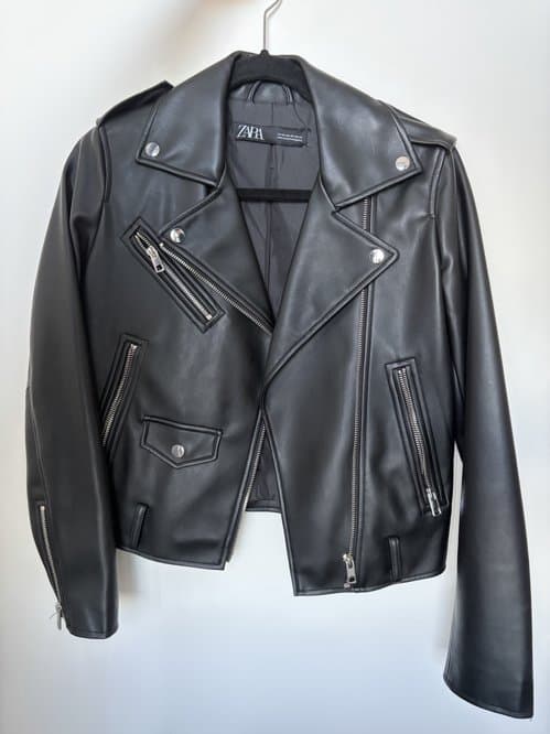 자라 가죽 자켓 xs