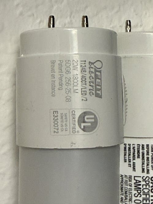 LED 형광등 튜브 (4피트) 4개