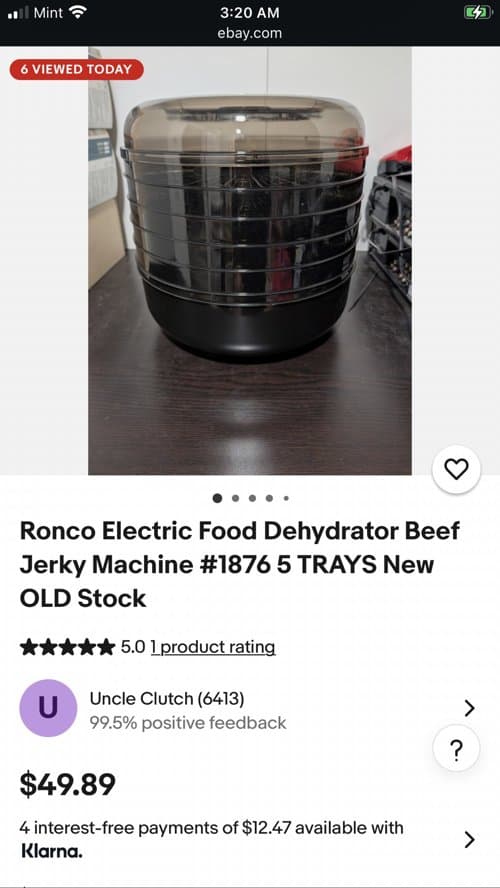 컨디션 좋은 5단 식품 건조기